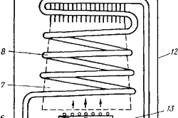 Рисунок 1.Схема устройства газового нагревателя воды