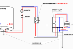 Схема подключения водонагревателя к электричеству 